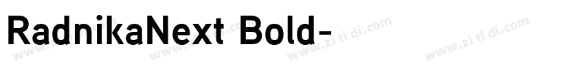 RadnikaNext Bold字体转换
